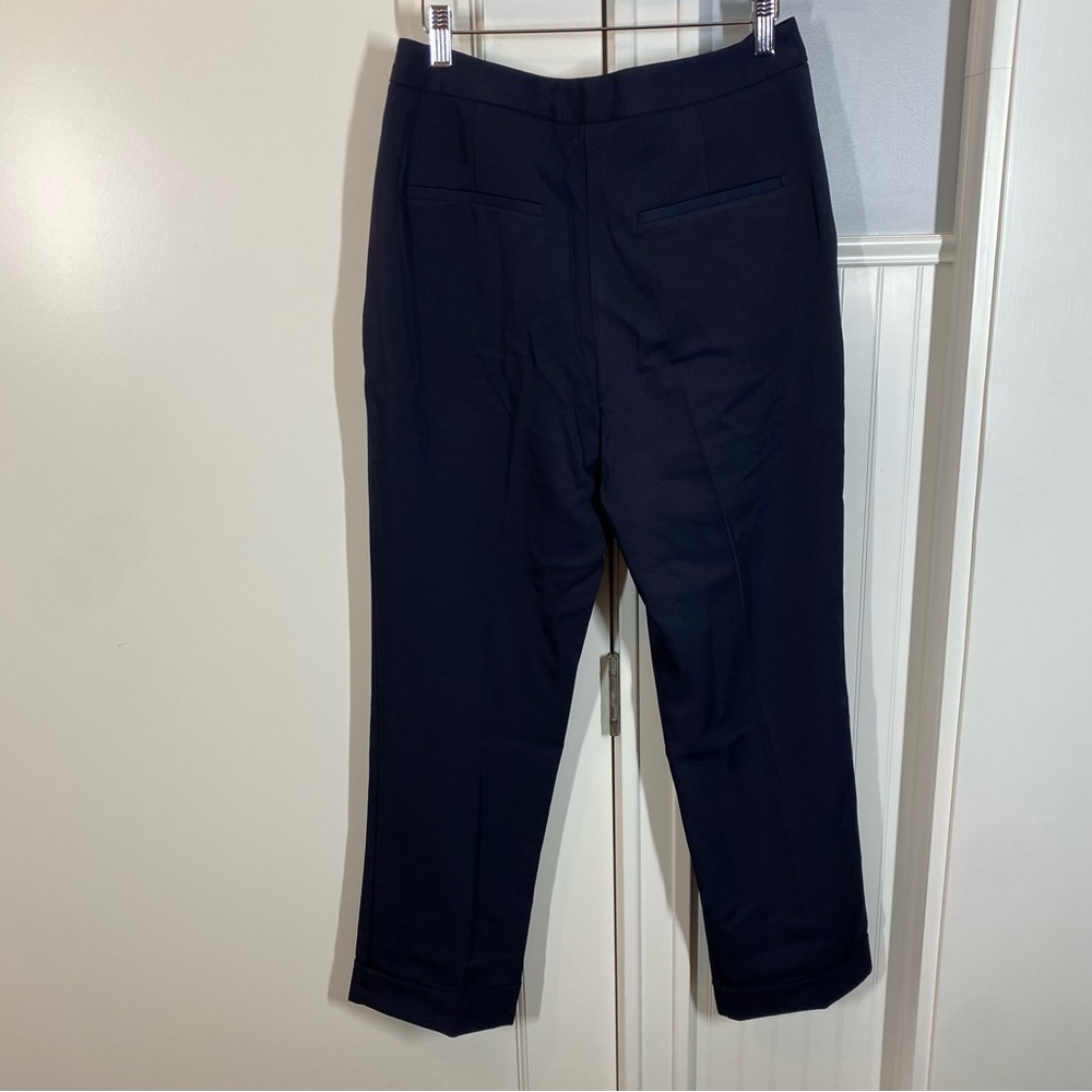 TUCKERNUCK navy Pleated Duncan Trouser size 6 NWT workwear office career preppy - Picture 5 of 8